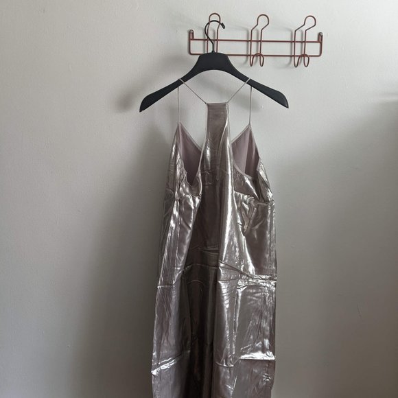 Club Monaco Metallic Slip Dress - Picture 4 of 5